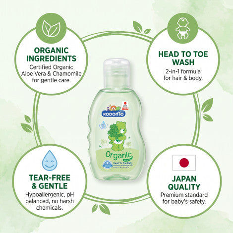 Kodomo Baby Organic Head To Toe 100ml